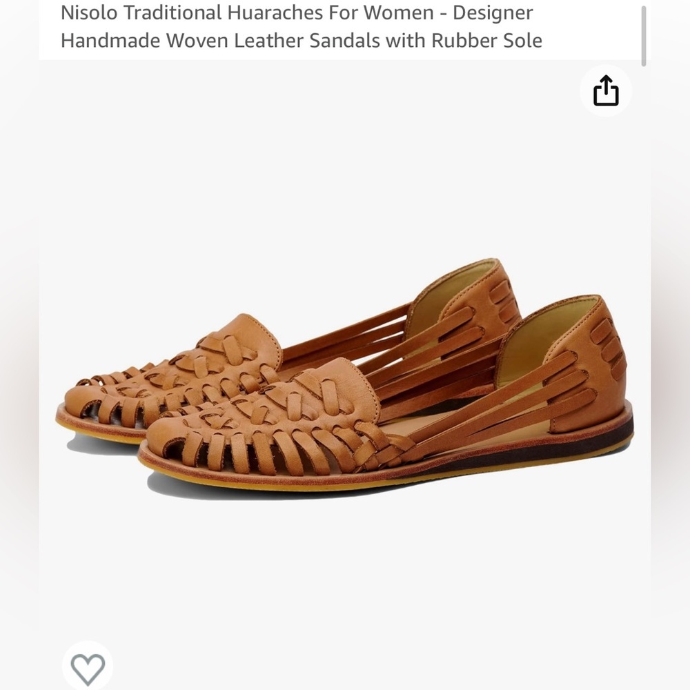 Women’s Nisolo Huaraches, size 7, Color: Almond